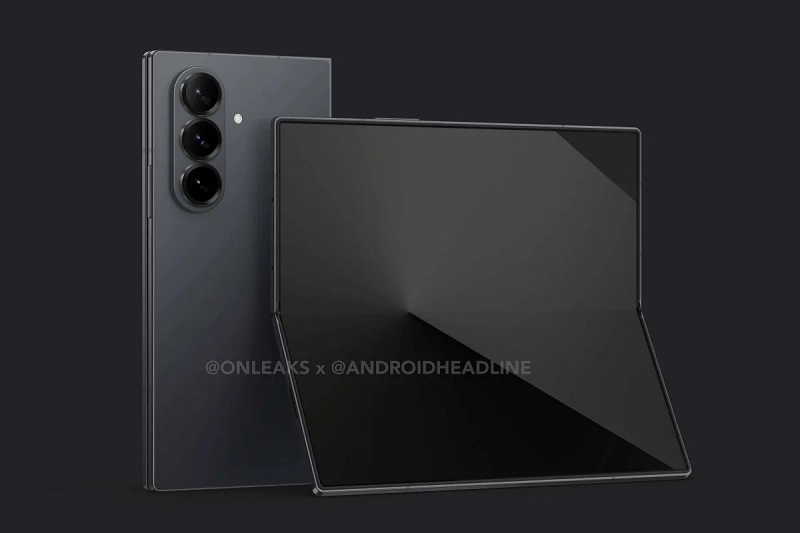 Galaxy Z Fold 7 leaked render