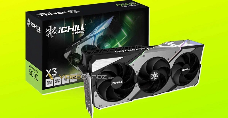 RTX 5090-emballage fra iChill