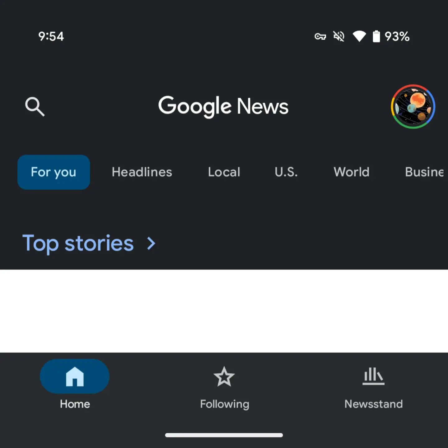 Redesign af Google News' sidefod - billede 1