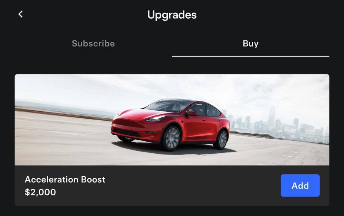 Acceleration Boost for Tesla Model Y Juniper.