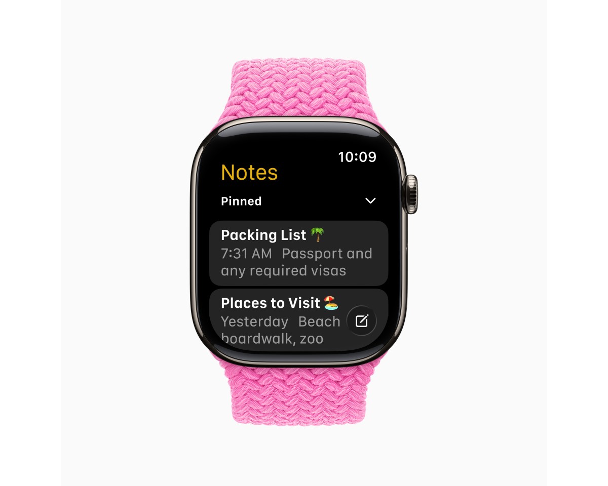 Galleri af nye funktioner i watchOS 26