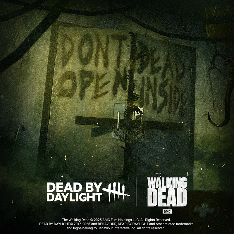 Dead by Daylight and The Walking Dead crossover poster