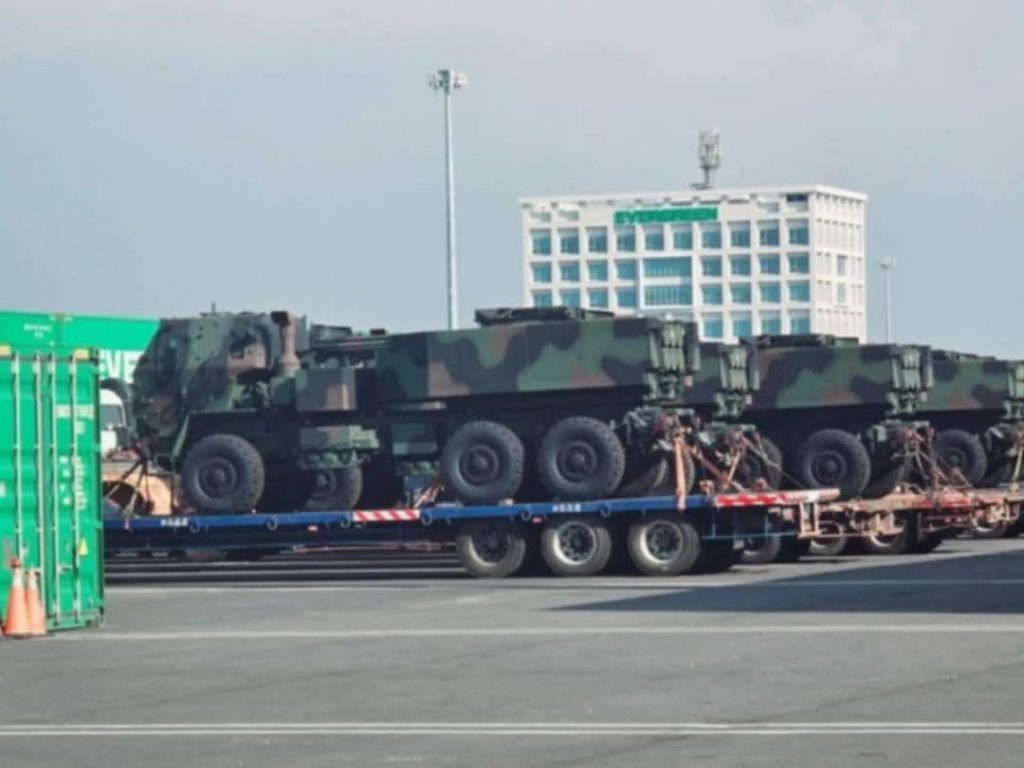 De første M142 HIMARS missilsystemer i Taiwan