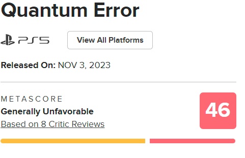 Dårlig implementering af gode idéer: Kritikerne var ikke tilfredse med horror-shooteren Quantum Error. Spillet fik lave karakterer-2