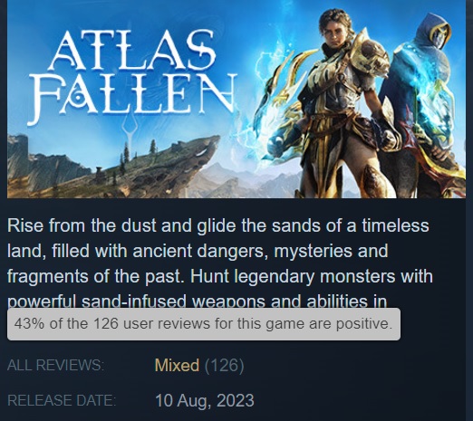 Første anmeldelser af Atlas Fallen: Kritikere og gamere var ikke tilfredse med Deck 13-studiets actionspil-4