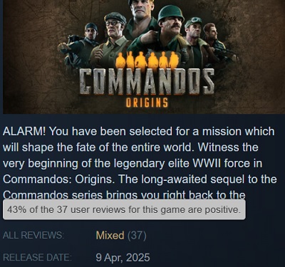 Commandos: Origins spilbillede