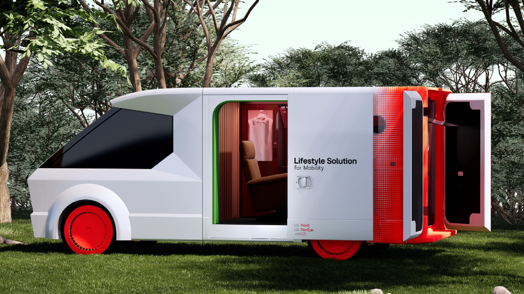 Futuristisk udseende af Lifestyle Solution for Mobility-bilen