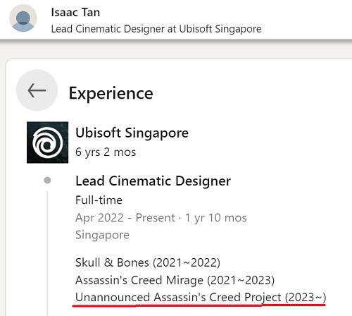 En medarbejder fra Ubisoft Singapore har indirekte bekræftet udviklingen af et remake af Assassin's Creed IV: Black Flag.-2