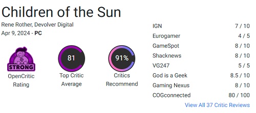 Sniper har ramt en nerve i gamernes hjerter: puzzle shooteren Children of the Sun får gode anmeldelser fra kritikere og spillere-2