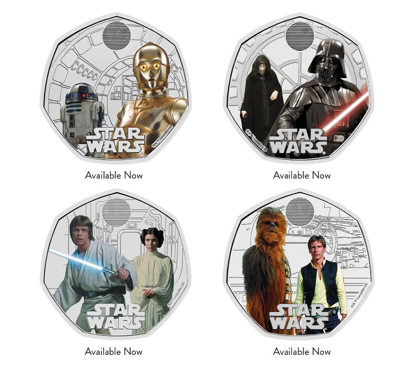 En kongelig gave til Star Wars-fans: UK Mint har udgivet en numismatisk kollektion med figurer fra den ikoniske filmsaga.-2