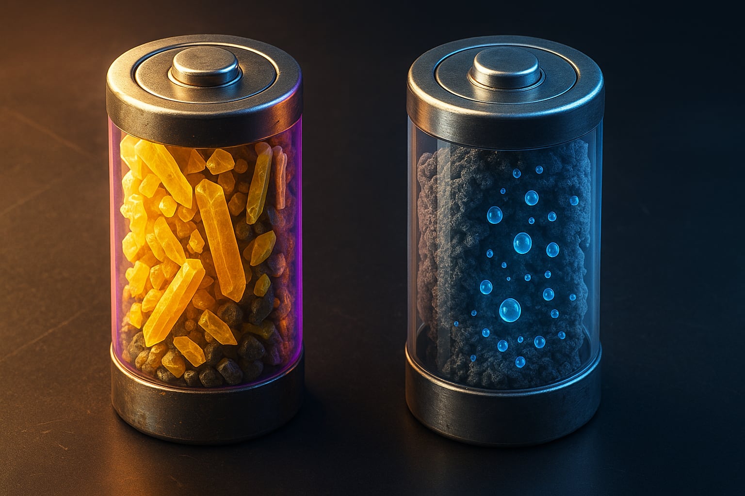 Illustrativt billede af et litium-svovl-batteri