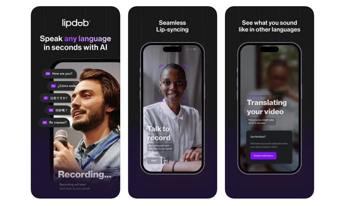 Captions udgiver Lipdub AI-app til eftersynkronisering af videoer på 28 sprog