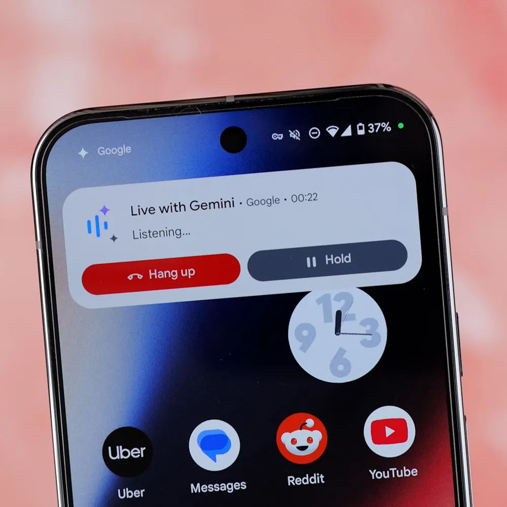Opkaldsgrænseflade i Gemini Live