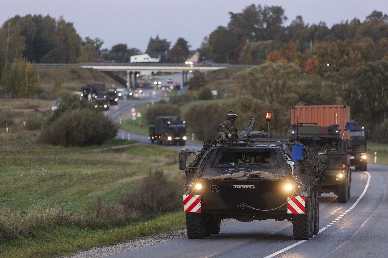 Militærkonvoj i Litauen