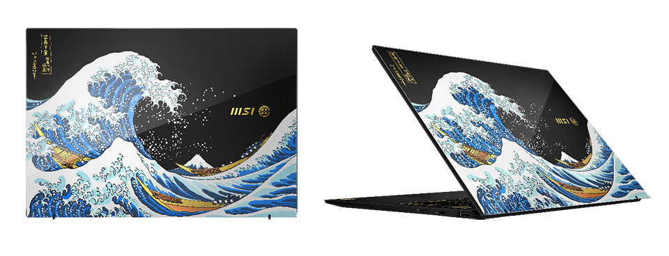 MSI Prestige 13 AI+ Ukiyo-e Edition laptop med et unikt design
