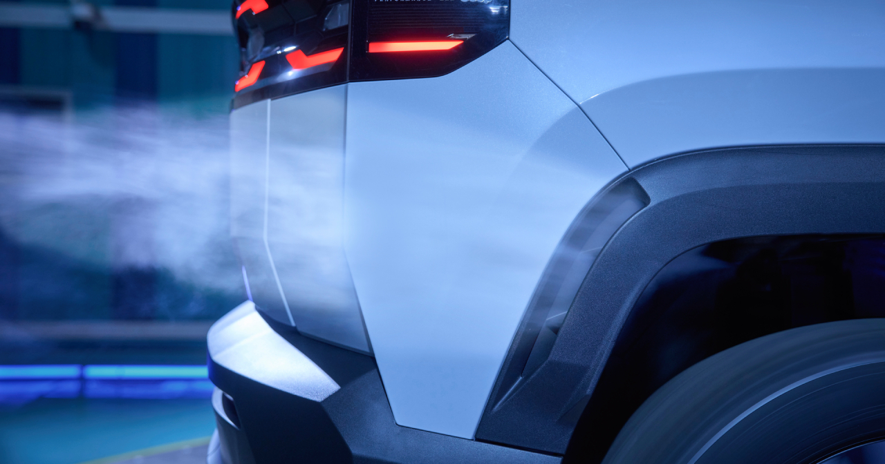 Den nye Jeep Compass i en vindkanal.