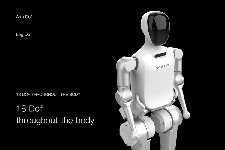 Noetix N2 robotten ved halvmarathon.