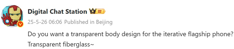 Digital Chat Station auto-oversættelse af indlægget. Kilde: Weibo