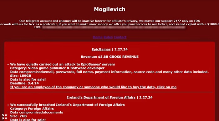 Medie: Hackergruppen Mogilevich hackede Epic Games' servere og stjal omkring 200 GB fortrolige oplysninger-2