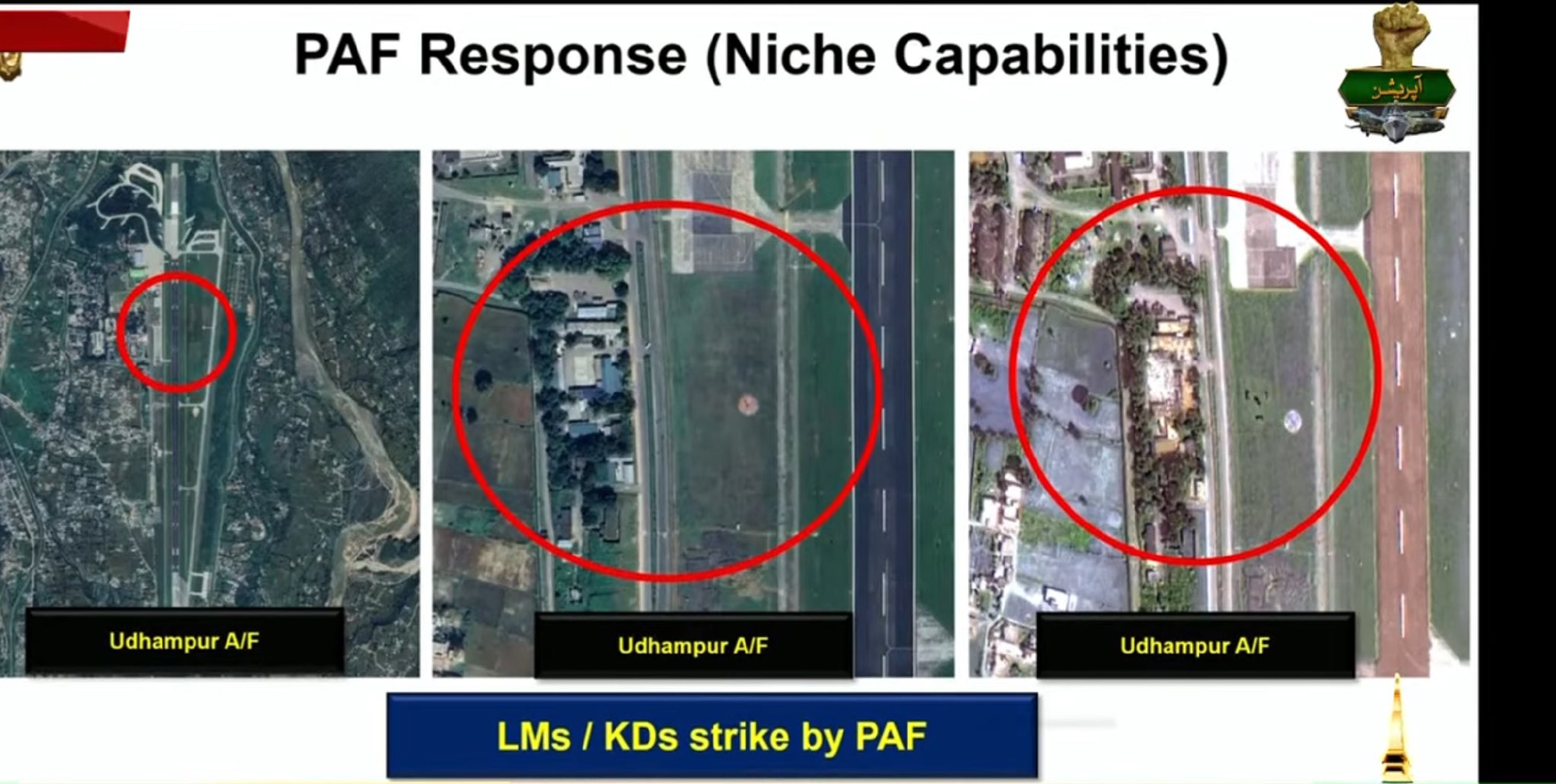 Andet satellitbillede fra luftbasen