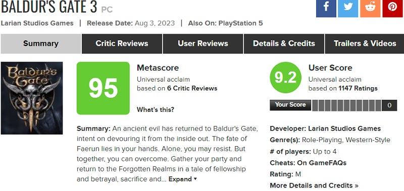 Et af de bedste rollespil i branchens historie! Kritikere er begejstrede for Baldur's Gate III og giver spillet topkarakterer-2