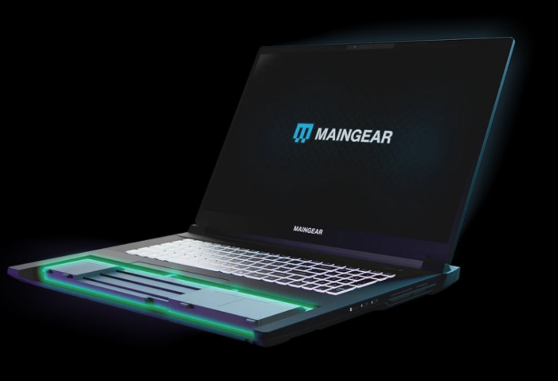 Udsigt over Maingear Ultima 18 laptop