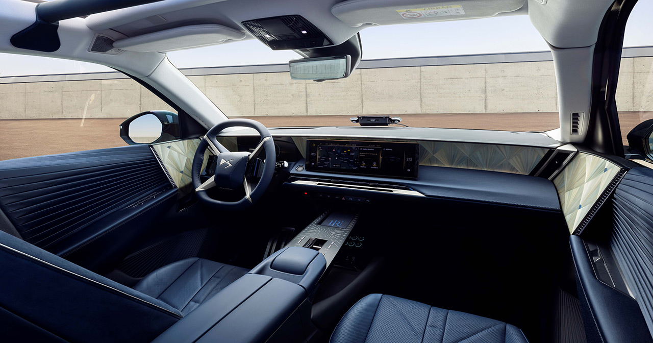 Interior of the DS N°8 Précidentiel presidential car