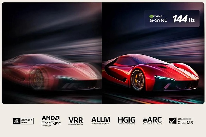 Port placering LG QNED9MA MiniLED