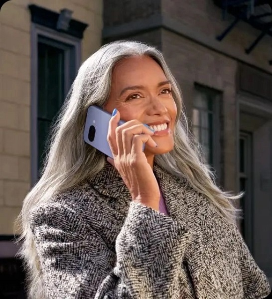 Kompakt kameraenhed på Google Pixel 9a