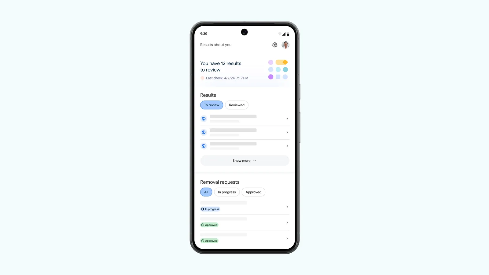 Personlige data i søgning