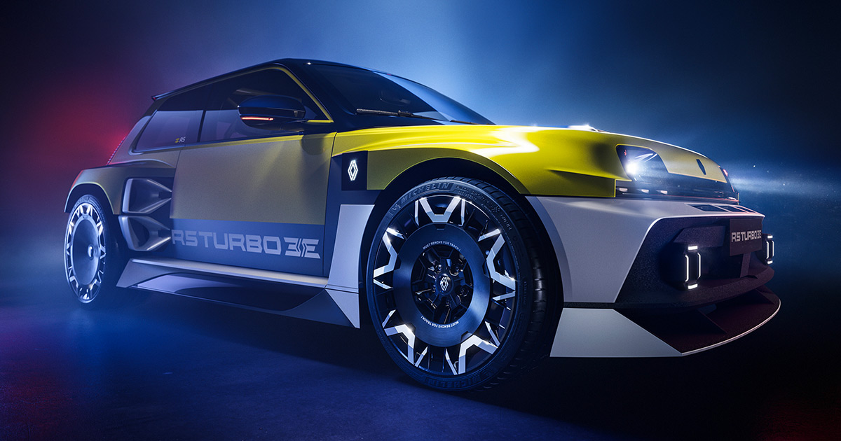 Futuristic design of the Renault 5 Turbo 3E