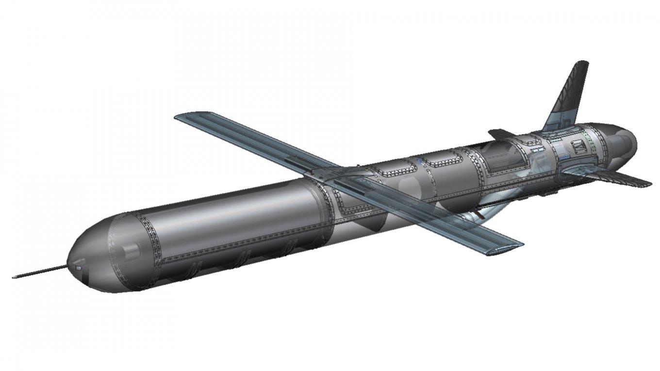 Ruta-dronemissilet. Illustration: Destinus