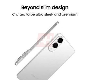 Samsung Galaxy S25 Edge smartphone med meget tynde rammer