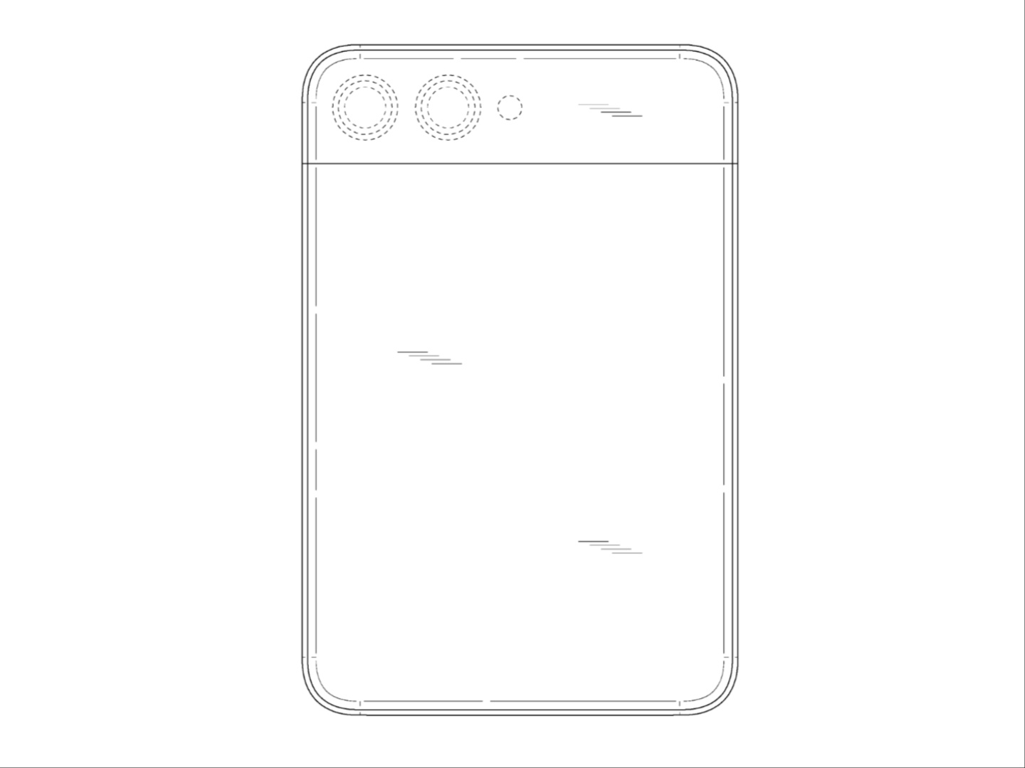 Bagsiden af Samsungs promoverede telefonpatent