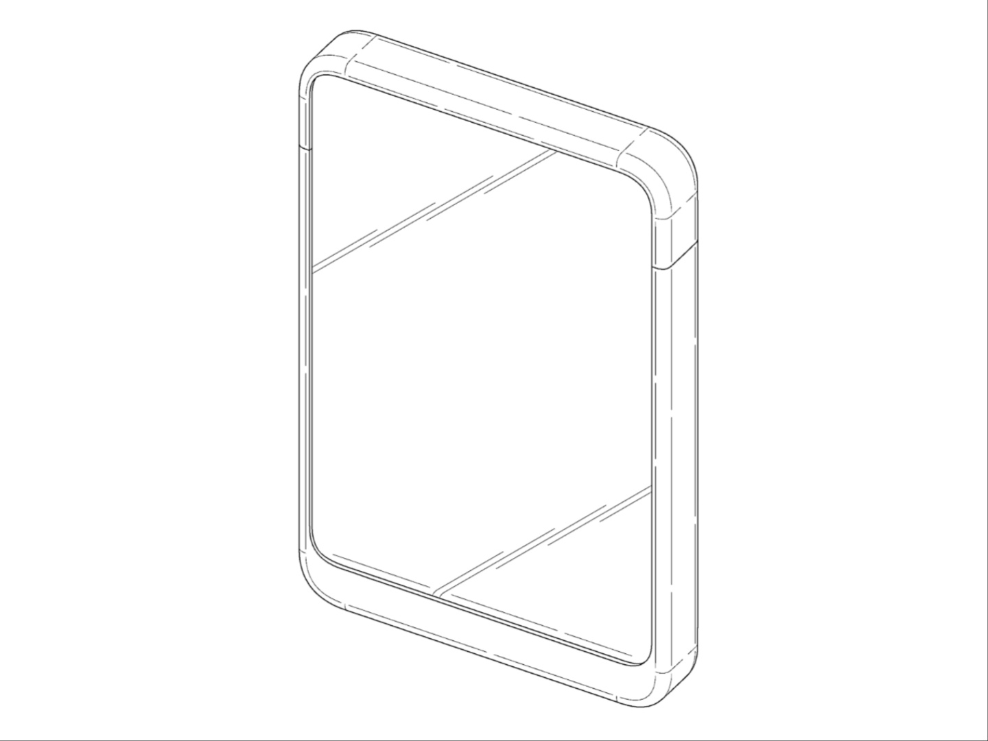 Forsiden af Samsungs patentpending promoverede telefon