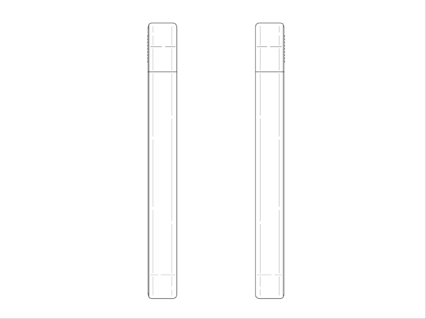 Sidevisning af Samsungs promoverede telefonpatent