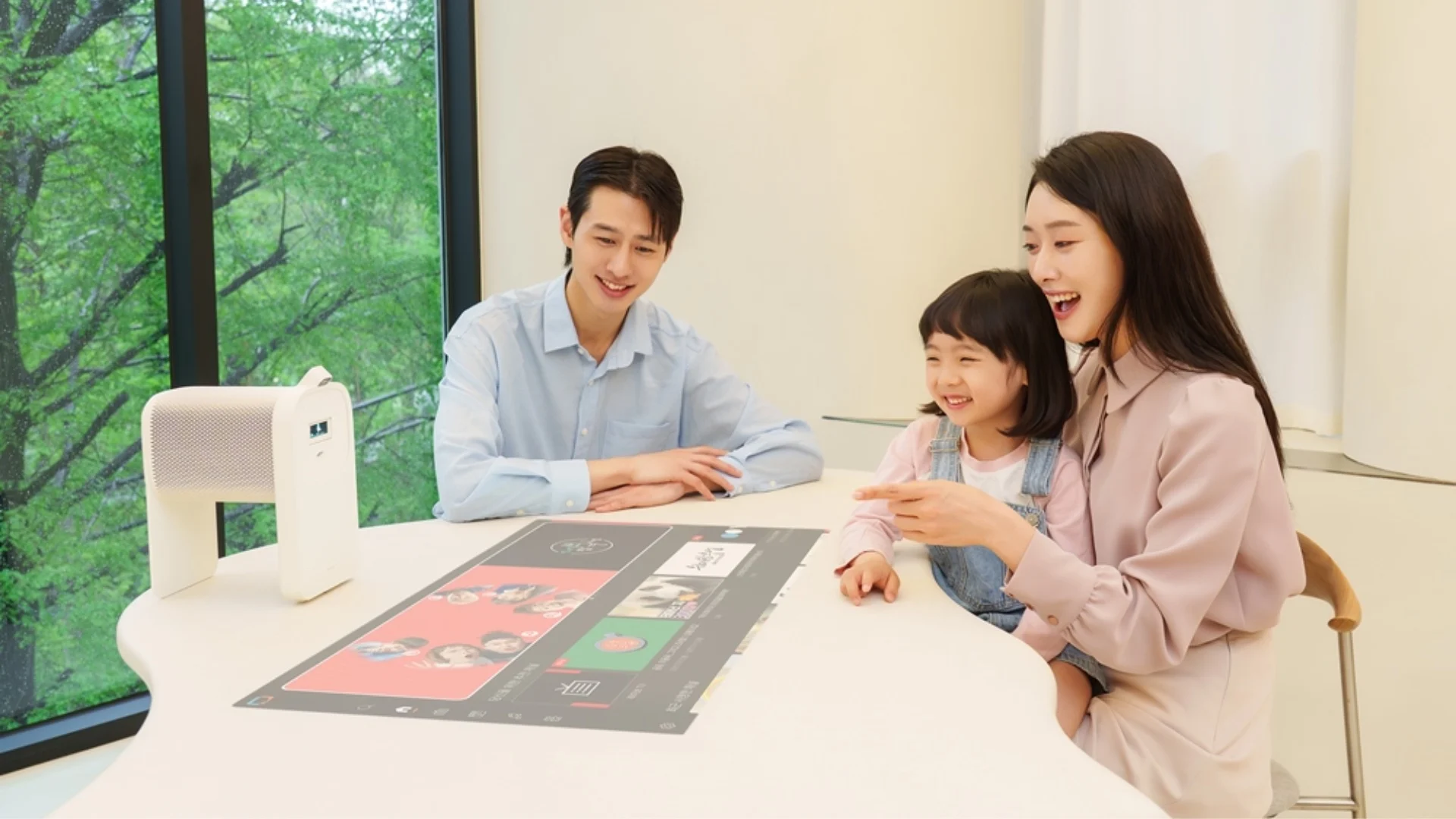 Samsung The Premiere 5 2025 Ultra Short Throw Laser Projector with Touch Interaction