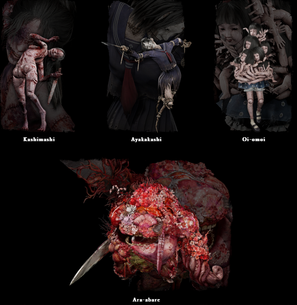 Monstre fra spillet Silent Hill f