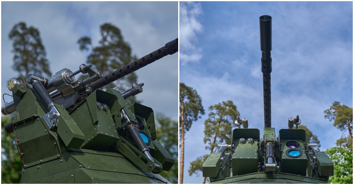Sky Sentinel anti-aircraft turret with M2 Browning machine gun