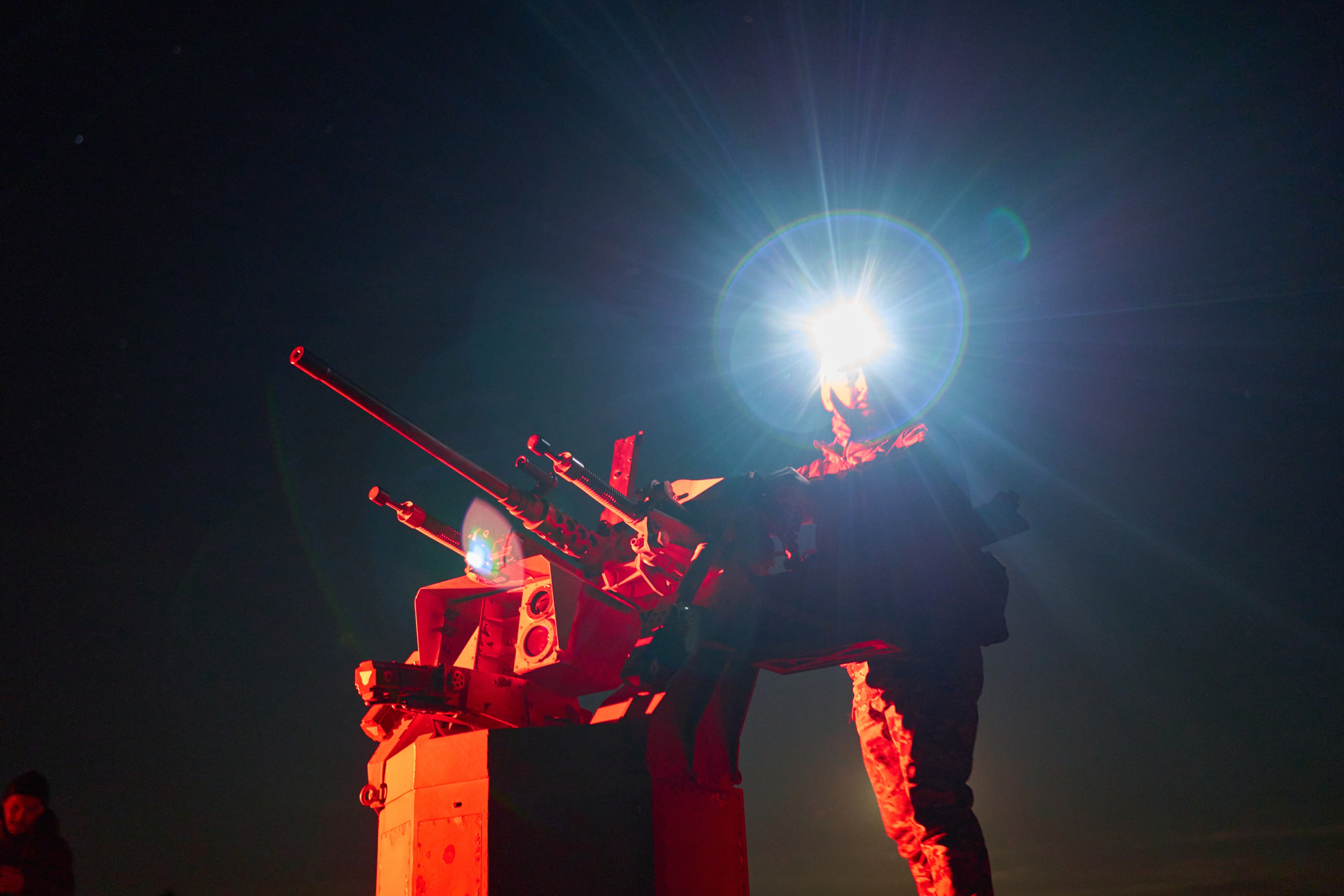 Sky Sentinel anti-aircraft turret with M2 Browning machine gun