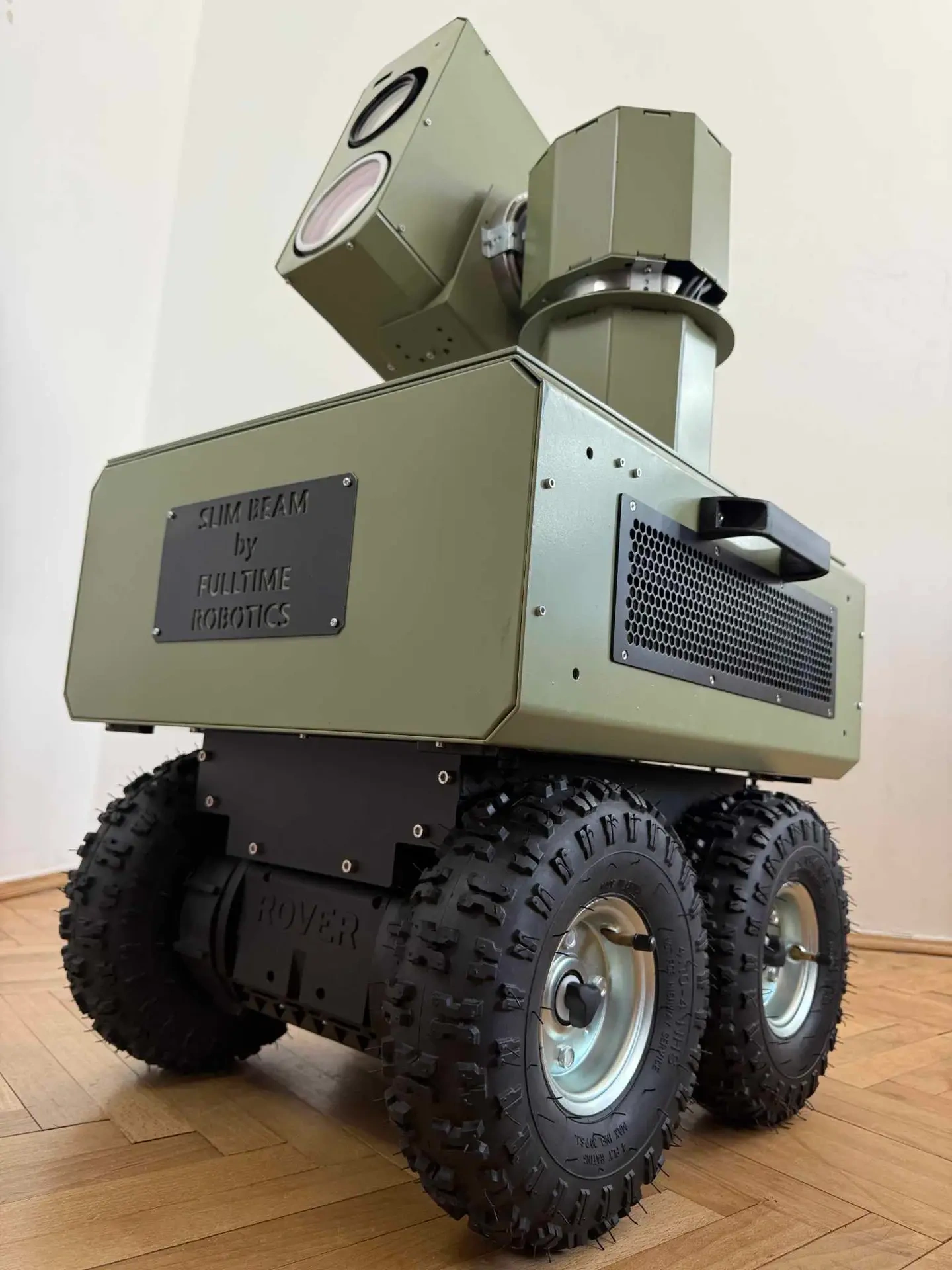 Den ukrainske laserinstallation SlimBeam. Illustration: Brave1