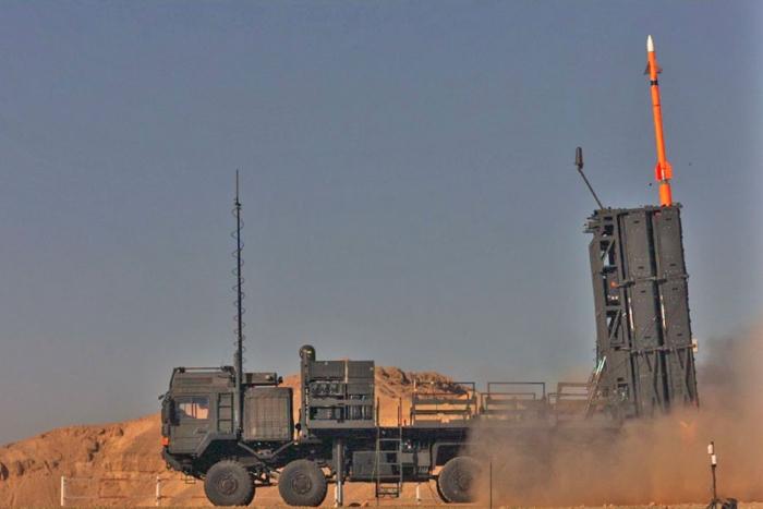 Det israelske antiluftskyts-missilsystem Spyder