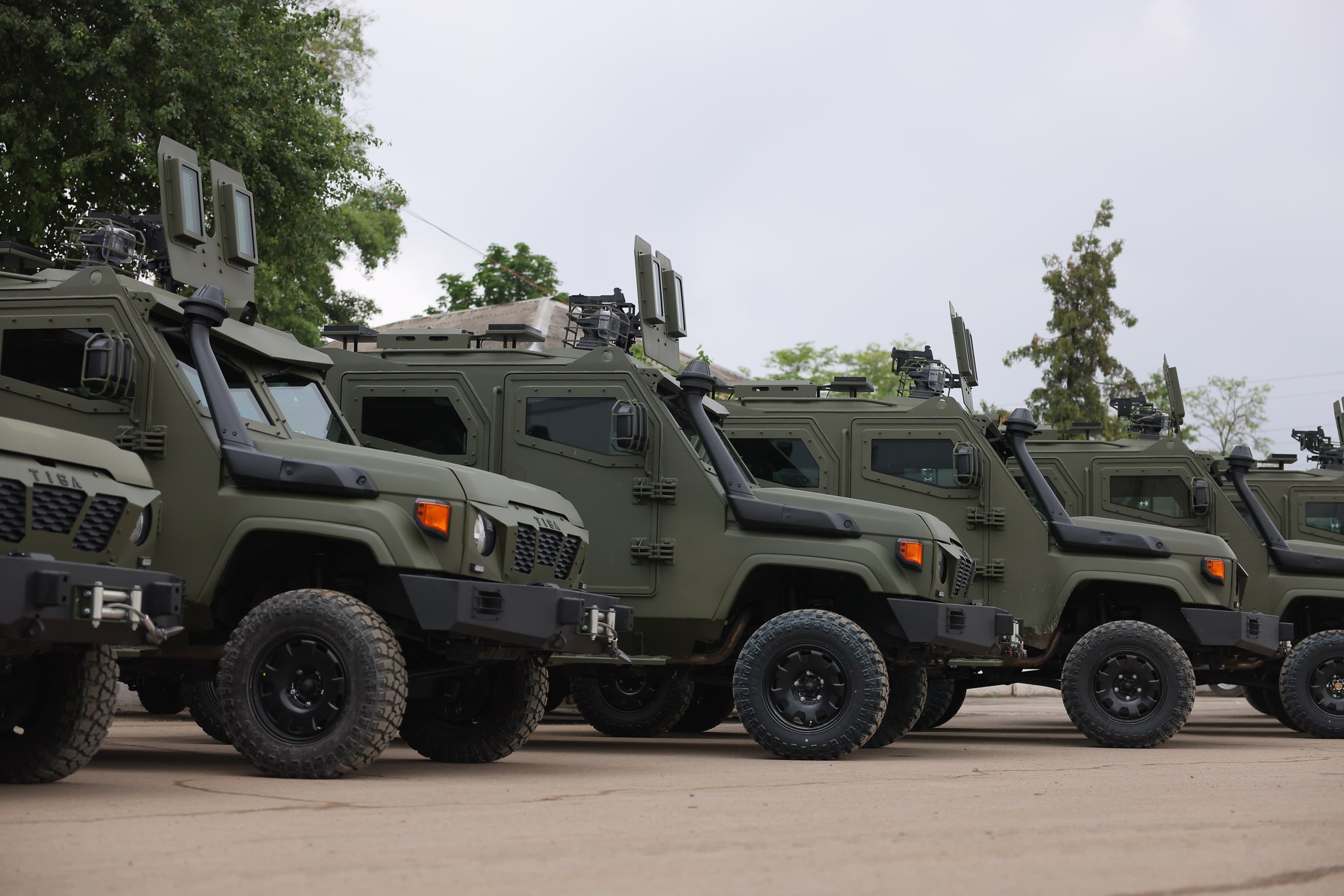 UAT-TISA pansret køretøj ved præsentationen