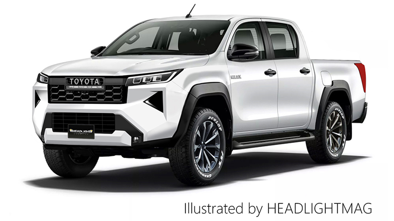 Uofficiel gengivelse af den næste generation af Toyota Hilux