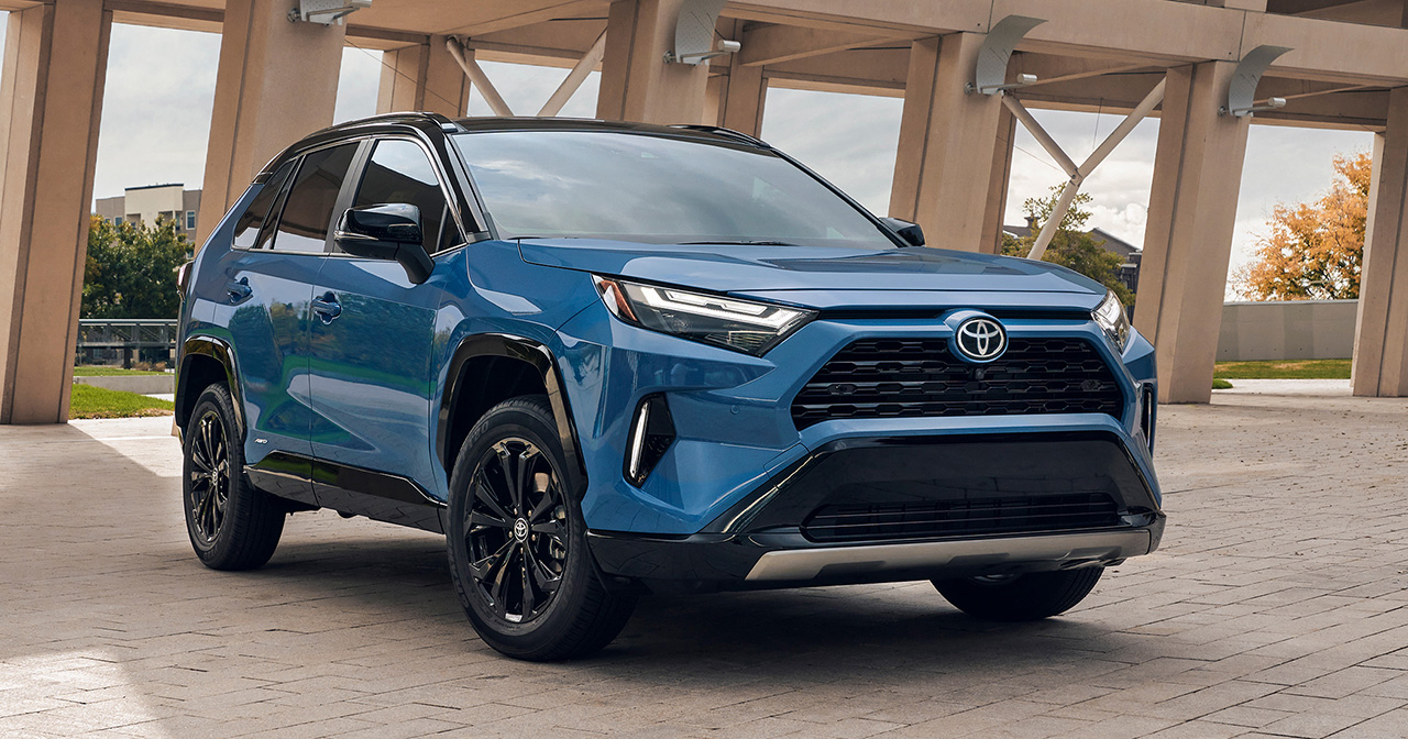 Den nuværende Toyota RAV4 Hybrid (2025) i versionen til det amerikanske marked