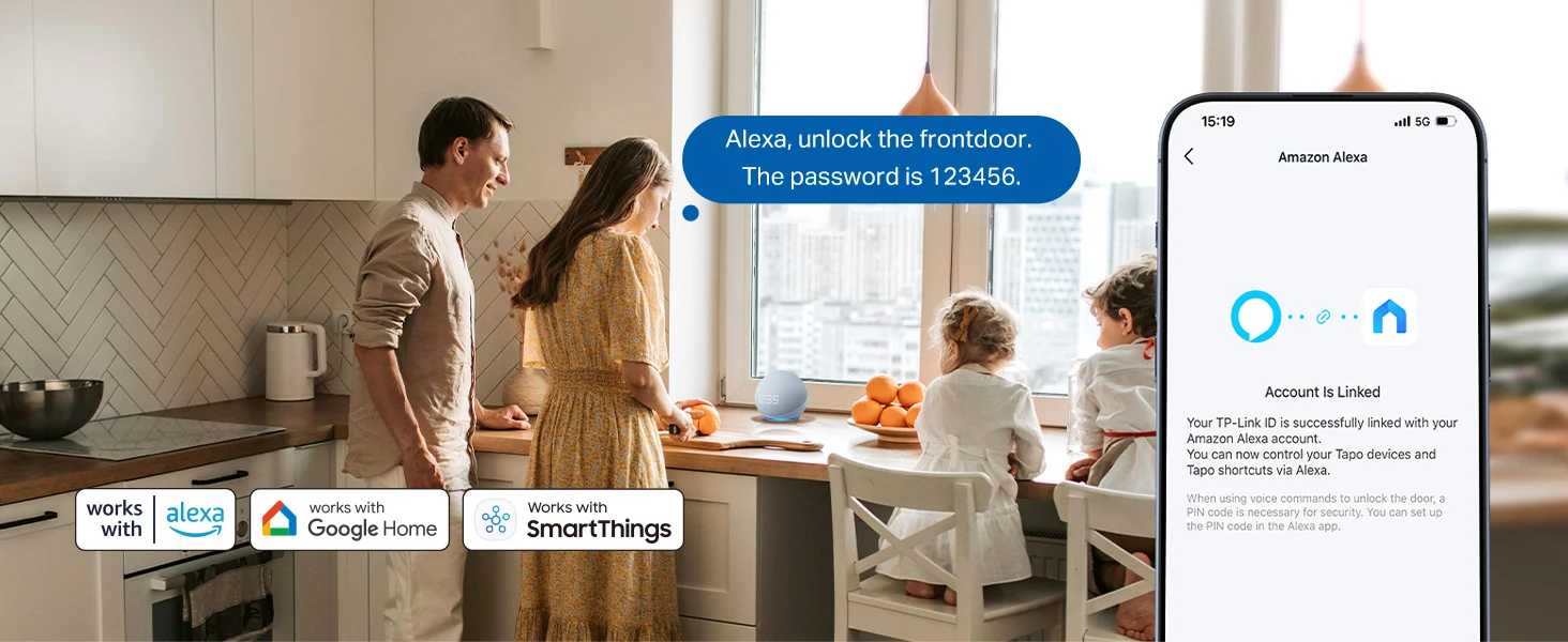 TP-Link Tapo DL100 Dør Lås med SmartThings Understøttelse