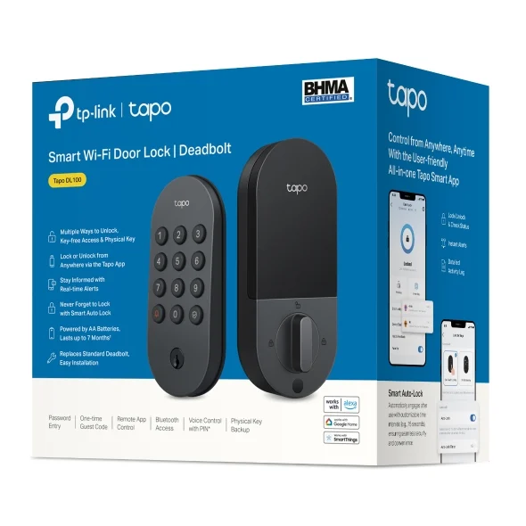 TP-Link Tapo DL100 Deadbolt Dør Lås
