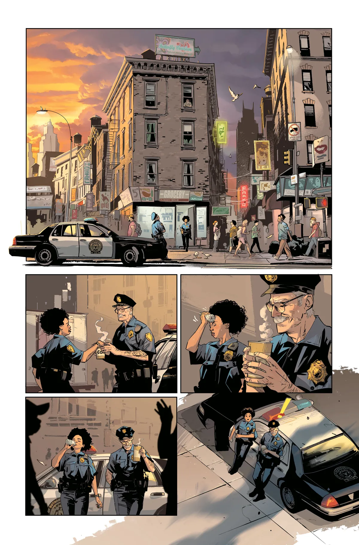 Illustrationer til tegneserien