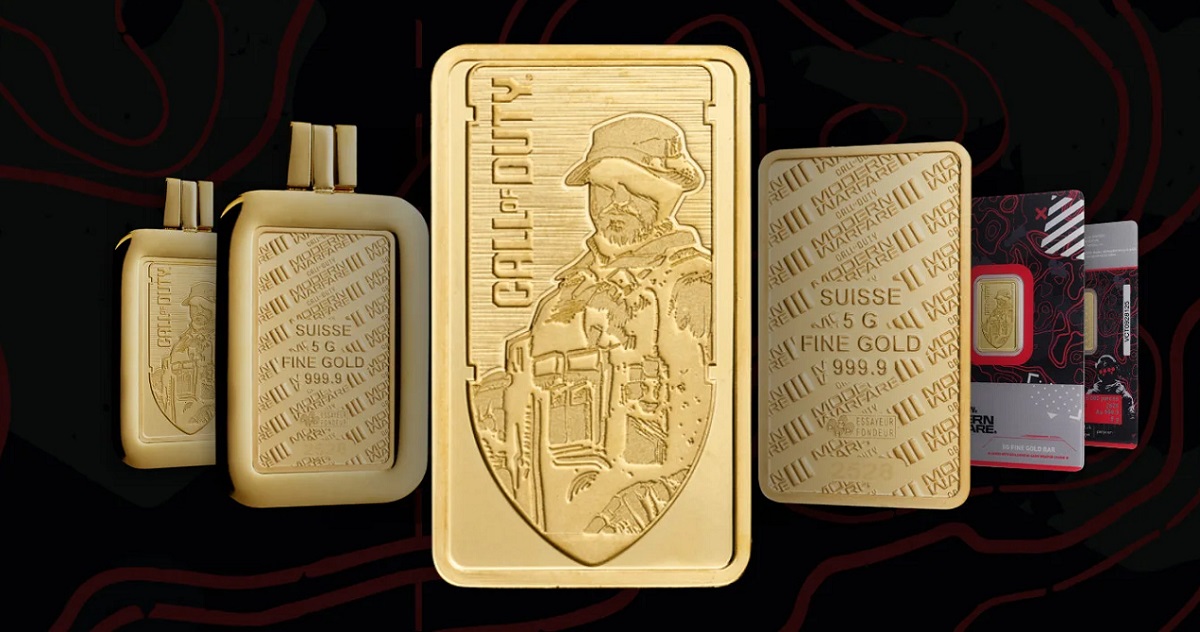 Captain Price har aldrig været dyrere: limited edition af sølv- og guldbarrer til Call of Duty-fans