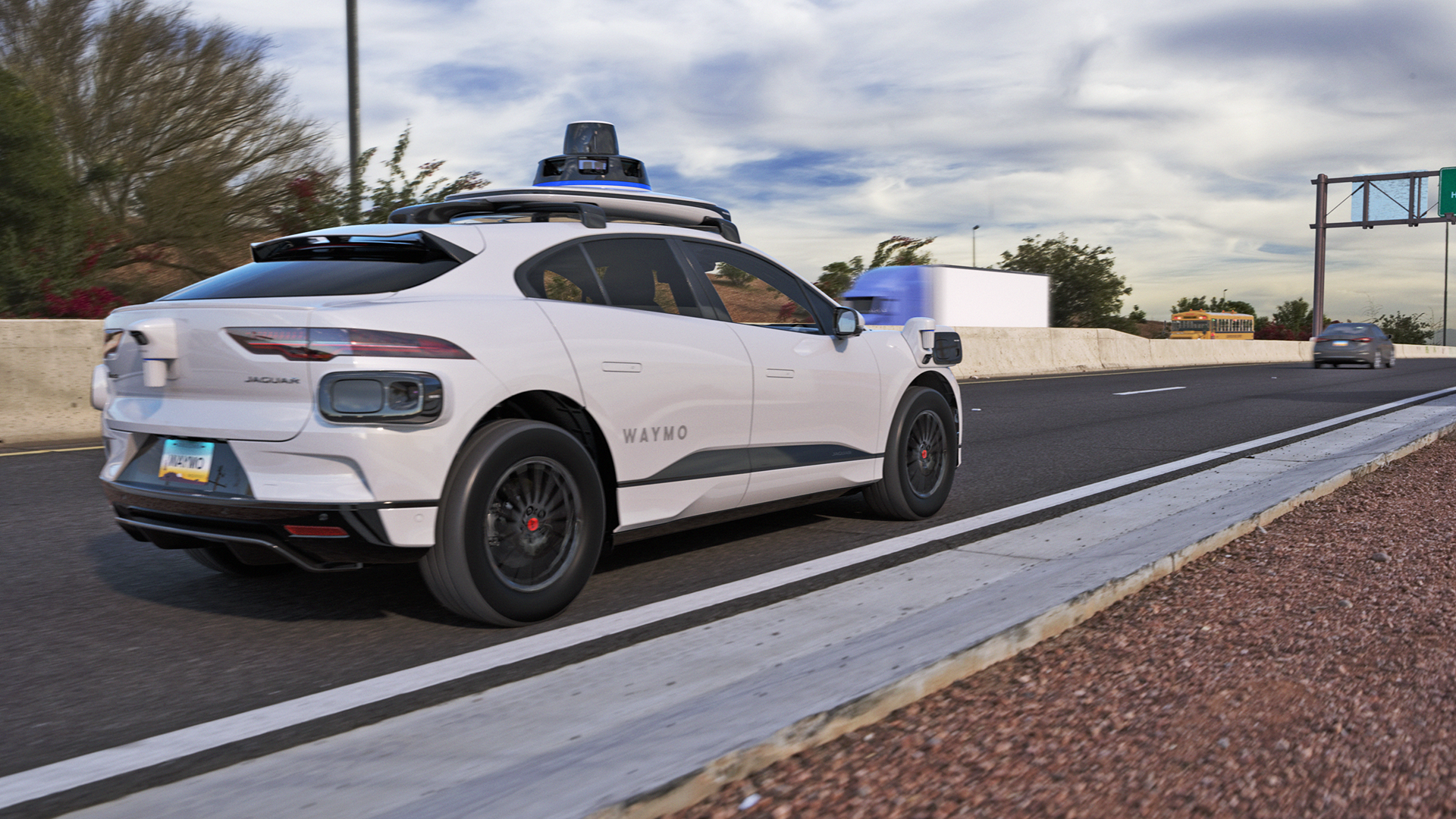 Waymo starter test af robottaxier på en motorvej i Phoenix